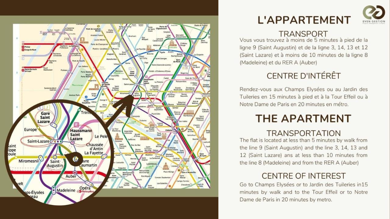 Appartamento 33.studio 4pers#madeleine#gallerie La Fayette